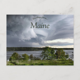 Storm Clouds i Maine USA Vykort