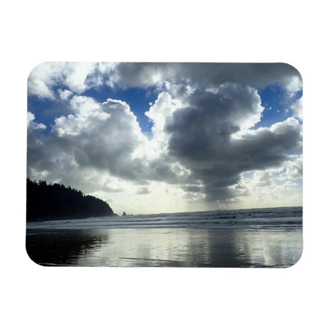 Storm Clouds, Oswald Väster State Beach, ELLER Magnet (Horisontell)