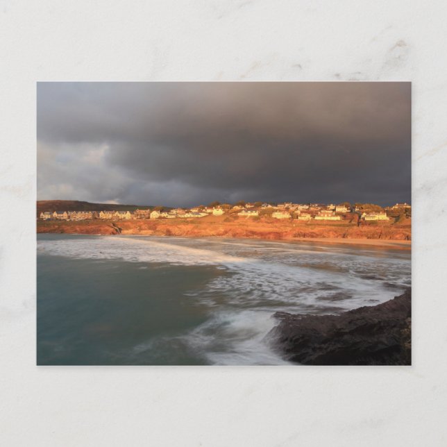 Storm Clouds over Polzeath Vykort (Framsida)