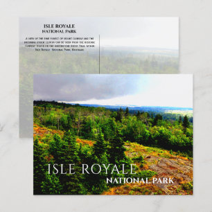 Storm Clouds, View from Ojibway Torn Isle Royale Vykort