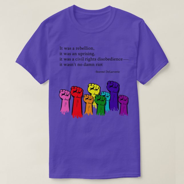 Storm DeLarverie Stonewall Quote T Shirt (Design framsida)