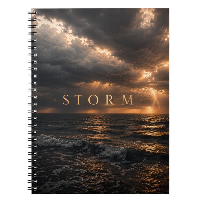Storm - Djupa vatten Anteckningsbok (Framsidan)