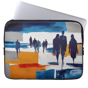 Storm efter storm – abstrakta figurer laptop fodral
