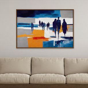 Storm efter storm - abstrakta figurer poster