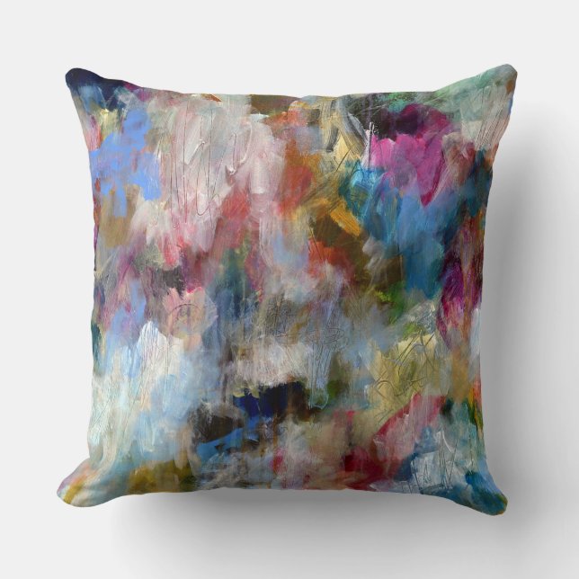 Storm för Abstrakten Fine Art Original Kudde (Framsida)