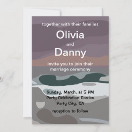 Storm Himmel Cloud Sea Vågar Nature Bröllop Inbjudningar