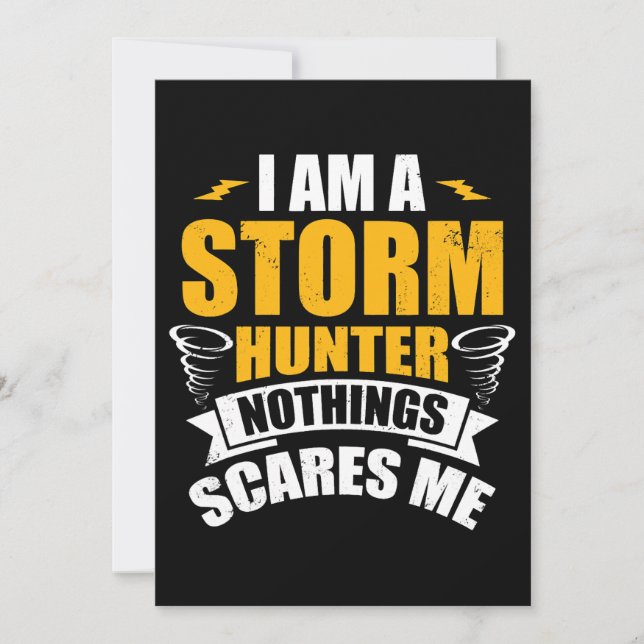 Storm Hunter Design for Tornado Hunter Storm Spott Inbjudningar (Framsida)
