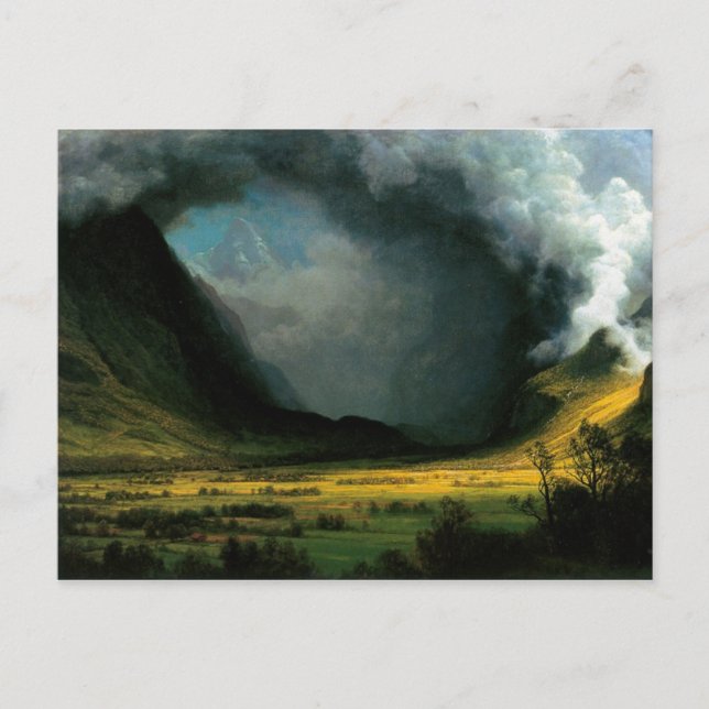 Storm i bergen vykort (Framsida)