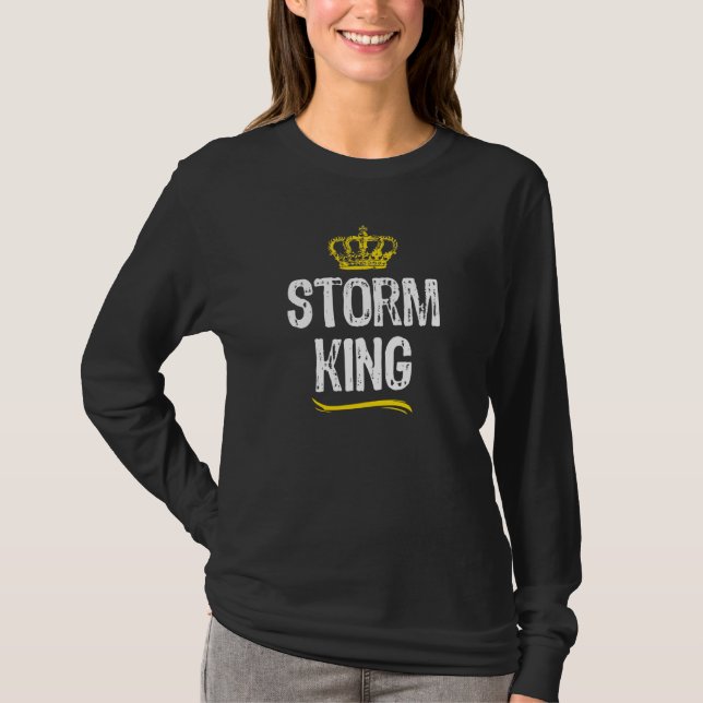 Storm Kung Manar Boys Chasing Chaser Funny Coola T Shirt (Framsida)