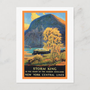 Storm Kung New York Central Linjer Vykort
