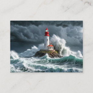 Storm Majestic Powerful Wave Visitkort