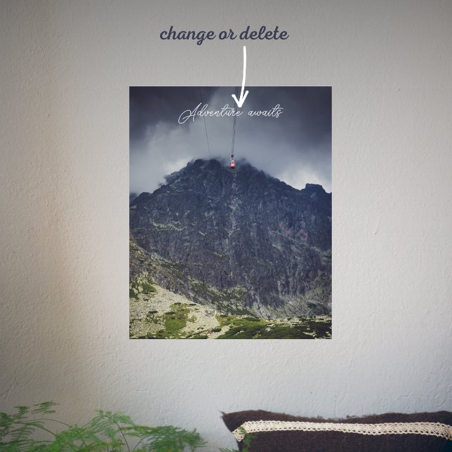 Storm moln över bergen poster (Skapare uppladdad)