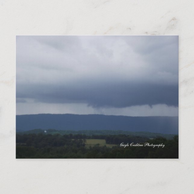 Storm moln över Etowah, Tennessee Vykort (Framsida)