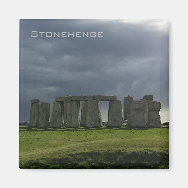Storm moln över Stonehenge Magnet (Framsidan)
