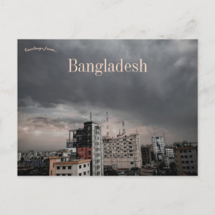 Storm närmar sig i Sylhet Bangladesh Vykort