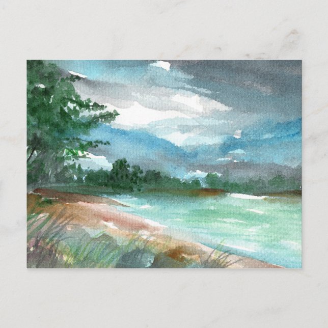 Storm närmar sig vykort (Framsida)