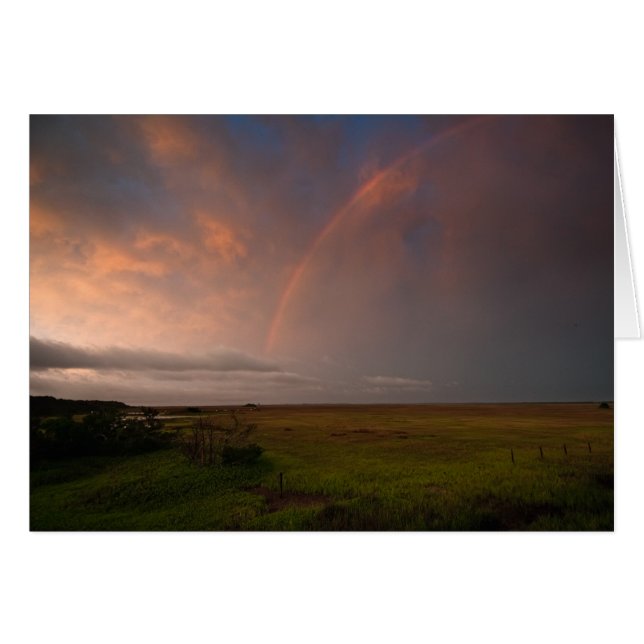 Storm och pilbåge hälsningskort (Framsidan Horizontal)