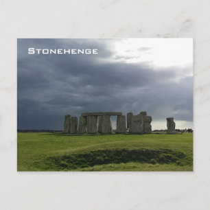 Storm och Stonehenge Vykort