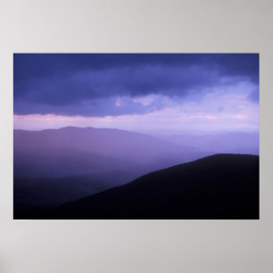 Storm över berget Greylock Poster