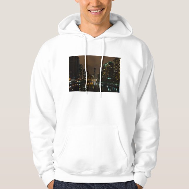 Storm över Chicago Hoodie (Framsida)
