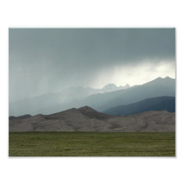 Storm över Underbara Sand Dunes, Colorado Fototryck