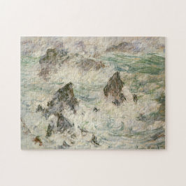 Storm på Belle-Ile Monet Fine Art Pussel