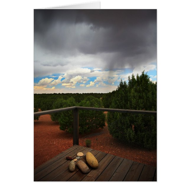 Storm på framsida hälsningskort (Framsidan)