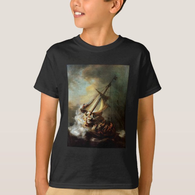 Storm på havet av Galilee T-shirt (Framsida)