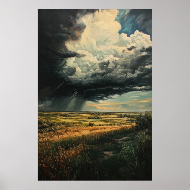 Storm på Prairie Poster (Framsidan)