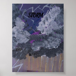 STORM POSTER UTFORMNINGEN AV ARTIST PAULA REILLY.