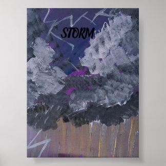 STORM POSTER UTFORMNINGEN AV ARTIST PAULA REILLY.