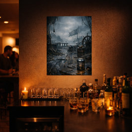 Storm Residue — Pirate Ship Aftermath Scene Poster