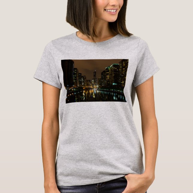 Storm som brygger över Chicago T-Shirt (Framsida)