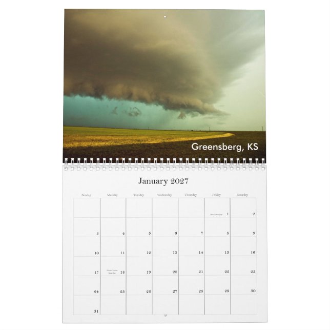 Storm som jagar kalender 2010 (Jan 2027)