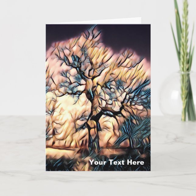 Storm Träd Helgkort (Framsida)