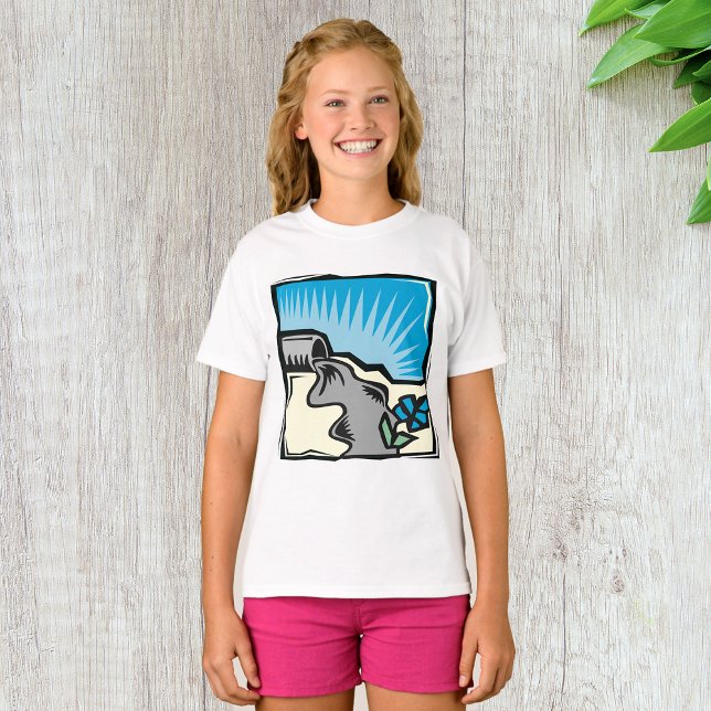 Storm Vatten Pipe Girls T-Shirt (Skapare uppladdad)