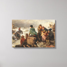 Storm vid Kusten (av Rudolf Jordan) Canvastryck