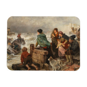 Storm vid Kusten (av Rudolf Jordan) Magnet