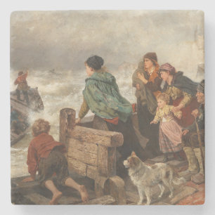 Storm vid Kusten (av Rudolf Jordan) Stenunderlägg