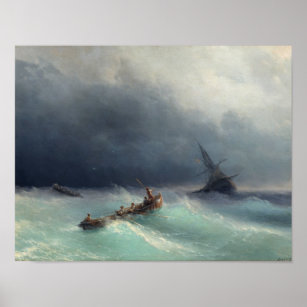 Storm vid Sea Poster