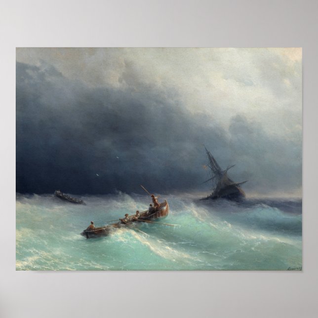 Storm vid Sea Poster (Framsidan)