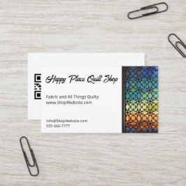 Storm vid Sea Quilt Fully Anpassade Biz Cards Visitkort