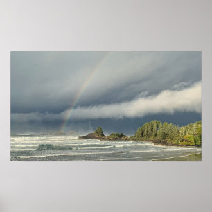 Storm Watching i Tofino British Columbia Poster