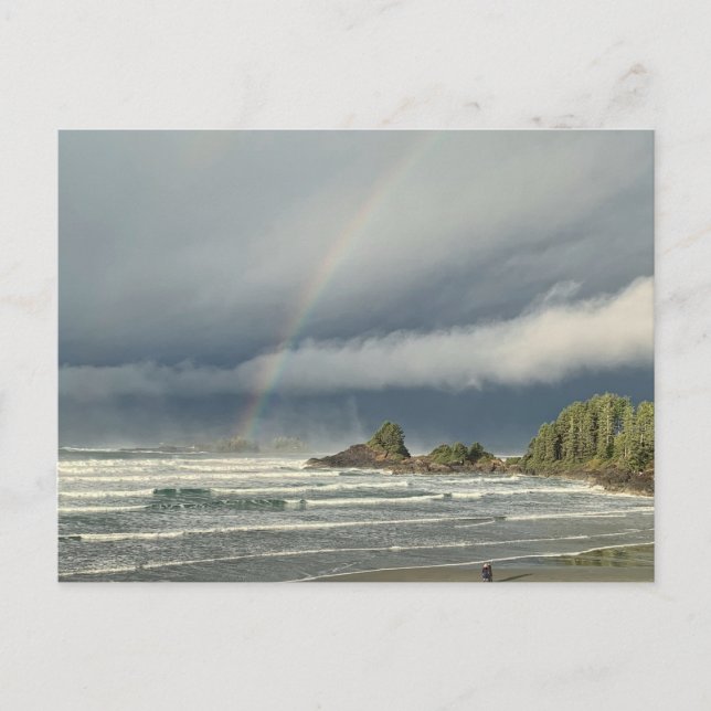 Storm Watching in Tofino British Columbia Vykort (Framsida)