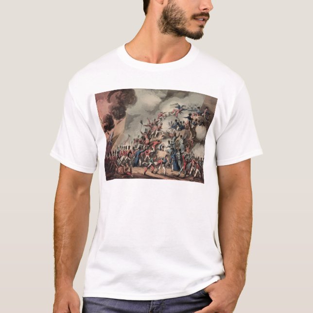 Storma av St. Sebastian, inristat av Thomas T-shirt (Framsida)
