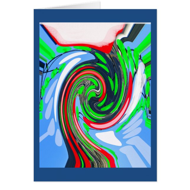 Storma väder hälsningskort (Framsidan)