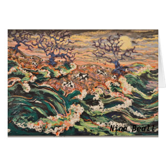 "Stormar som bryggar," vid Nina Beall Hälsningskort