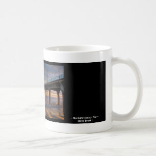 Stormavbrott mig ~-Manhattan Beach pir Kaffemugg