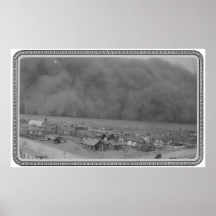 Stormby i Approching Rolla Kansas i 1935 Poster