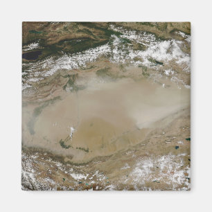Stormby i den Taklimakan öknen, western china Magnet